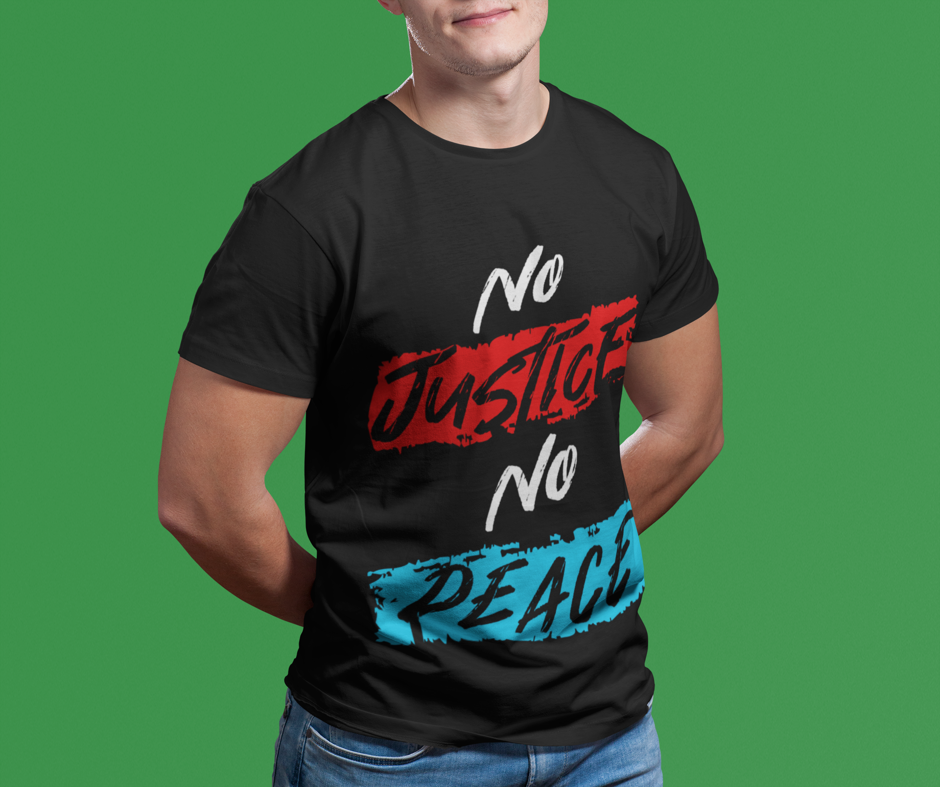 No Justice No Peace  - Herren Premiumshirt